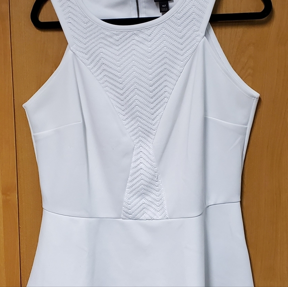 White peplum sleeveless top - Picture 3 of 3